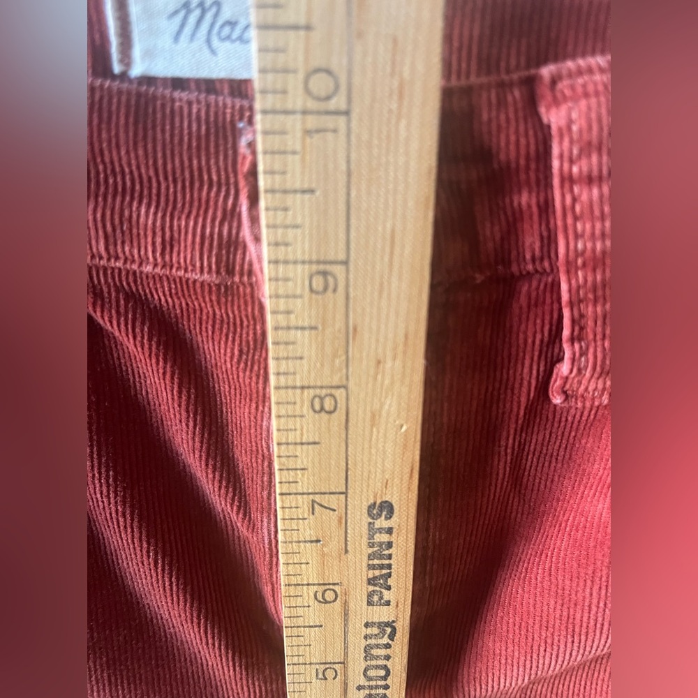 Madewell Burnt Orange High Rise Skinny Corduroy Pants - Picture 12 of 12